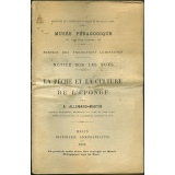 La Pêche et la culture de l'éponge. Notices sur les vues.
