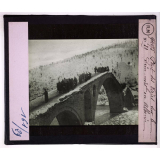 La Retraite des Serbes en Albanie après la campagne de 1915. Pont des Vizirs sur le Drin-noir en Albanie.
