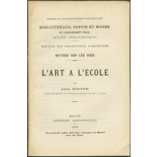 L'Art à l'école. Notices sur les vues.