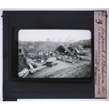 L'Ardoise. Vue générale de l'ardoisière des Grands Carreaux.