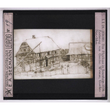 Goethe (I). Das Pfarrhaus in Sesenheim 1770. Zeichnung von Goethe. Weimar, Goethe-Nat.-Mus.