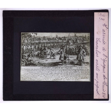 L'Armée à l'époque de Louis XIV. Cavalier arrêté au piquet.