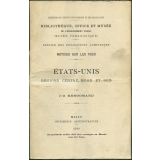 Etats-Unis. Régions centre, Nord et Sud. Notices sur les vues.