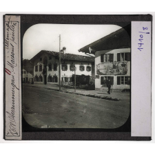 Allemagne du Sud. Oberammergau. Maisons peintes.