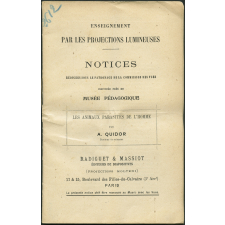 Les Animaux parasites de l'homme. Notices sur les vues.