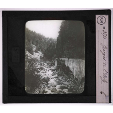 Eaux de ruissellement. Gorges de l'Arly.