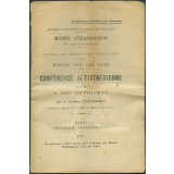 Conférence antivénérienne faite à des ouvrières. Notices sur les vues. 