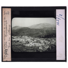 La Crète. Kroussona. Vue du village.