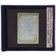 Histoire de l'écriture en France. Feuillet d'un volume Berzizius Pergamensis Epistolarum Liber.