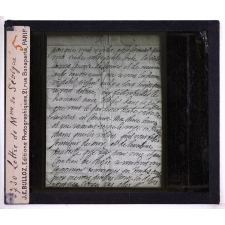 Le Musée Carnavalet. Lettre de Mme de Sévigné.