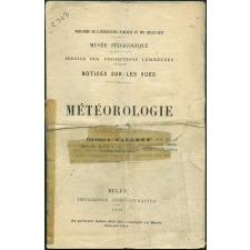 Météorologie. Notices sur les vues.