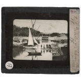 Le Canal de Suez. Ismaïlia : écluse.