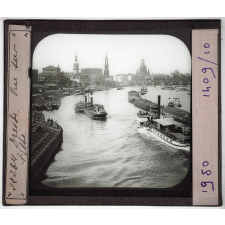 Saxe Thuringe. Dresde, Vue sur l'Elbe.