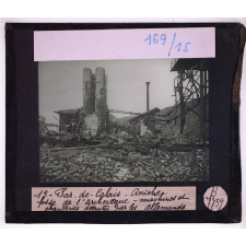 Le Pas-de-Calais en 1918. Aniche, fosse de l'Archevêque, machines et chaufferies détruites par les allemands.