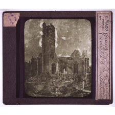 Guerre de 1870 - 3ème et 4ème parties. Ruines de Péronne après le bombardement.