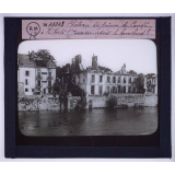 La Bataille de la Marne. Château du prince de Condé à la Ferté s/ Jouarre après le bombardt.