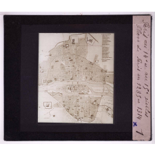 Paris au XIVè et XVè siècle. Plan de Paris en 1285 et 1314.