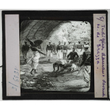Voyage de Brazza. Indigènes dansant devant M. de Brazza.