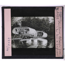 Les Progrès récents de la navigation aérienne - Ballons dirigeables. - Aviation. Aéroplane Blériot sur le lac d'Enghien.