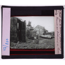 Le Pas-de-Calais en 1918. Drocourt. Ruines du Bâtiment du lavoir.