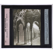 L'Art arabe. Art Musulman, Alhambra de Grenade, la Galerie.