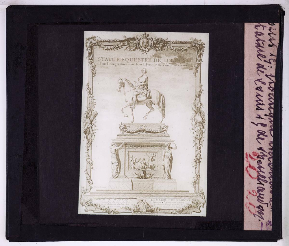 Le Règne de Louis XV. Politique extérieure. Statue de Louis 15, de Bourchardon.