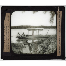 Colonies Dahomey. Ouidah. Pirogue sur la lagune.