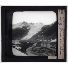 Les Alpes. Glacier et le glacier du Rhône.