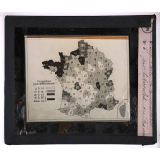Prophylaxie des maladies contagieuses. 1ère série. Transmises par les déjections, les matières fécales, l'eau souillée; les sécrétions respiratoire. Carte de la mortalité par tuberculose en France.