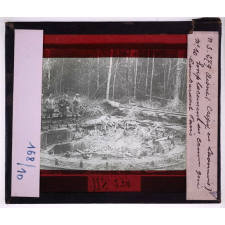 L'Aisne en 1918. Crépy en Laonnois. Emplacement du canon qui bombardait Paris.