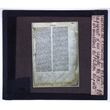 Histoire de l'écriture en France. Fragment d'un registre de la chancellerie de Philippe Auguste.