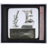 Le Microscope. Ce qu'il permet de voir dans le corps humain. Loupe composée et marques des rayons. 