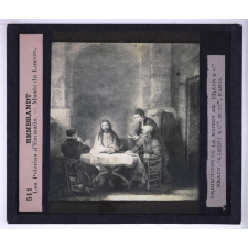 Rembrandt. Les Pélerins d'Emmaüs. Musée du Louvre.