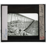 Etats-Unis. Région des montagnes Rocheuses. Chemin de fer transcontinental. Pont métallique.