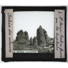 L'Action du volcanisme. St Pierre : Rochers formés par les éruptions.