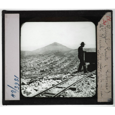 Etats-Unis. Région des montagnes Rocheuses. Cripple Creek (Colorado), Mt Piagah, Vue prise de la mine Aucharia Elma.