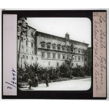 Sicile. Palerme. Le palais royal, la façade.