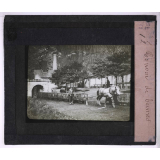 Mines et carrières. Convoi de bennes.