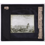 La Bastille. Les bustes du duc d'Orléans et de Necker.