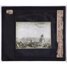 La Bastille. Les bustes du duc d'Orléans et de Necker.