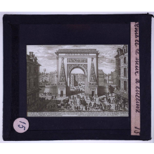 La Ville de Paris au XVIIème siècle. La porte Saint-Denis et le mur d'enceinte.