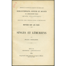 Singes et lémuriens. Notices sur les vues. 