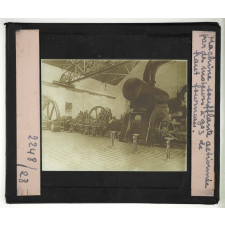 Fabrication de la fonte. Machine soufflante actionnée par des moteurs à gaz de haut-fourneau.