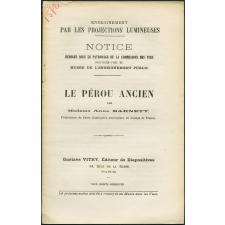 Le Pérou ancien. Notices sur les vues.