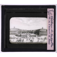 Les Arts du XVIIe siècle. Château de Versailles côté de l'avenue de Paris.
