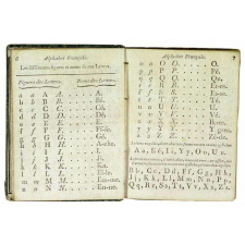 Première éducation des Enfans, ou l'on trouve un alphabet ingénieux pour apprendre avec la plus grande facilité à bien lire le français. Dressée en faveur des Petites-Écoles.