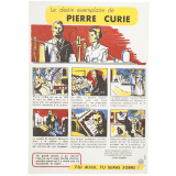 Buvard publicitaire. Le destin exemplaire Pierre Curie. 