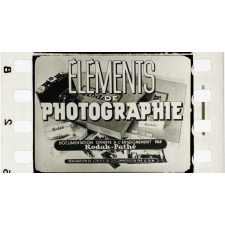 Eléments de photographie.