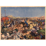 Tableaux muraux. Tableaux d'histoire C.E. : 59- La prise de la Smala d'Abd El-Kader. 60- Les ouvriers sous Louis-Philippe. 