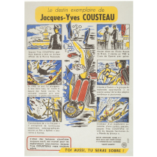 Buvard publicitaire. Le destin exemplaire de Jacques-Yves Cousteau.